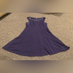 EUC connected apparel 14 P sleeveless dress rhinestone neck